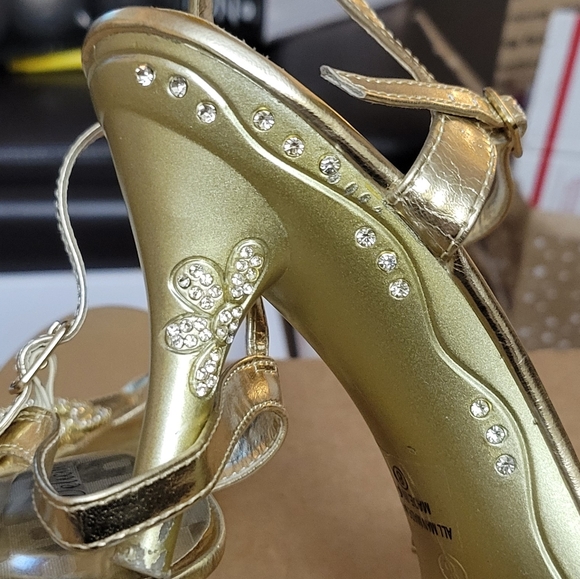 Gold Rhinestone Heels - Picture 7 of 11